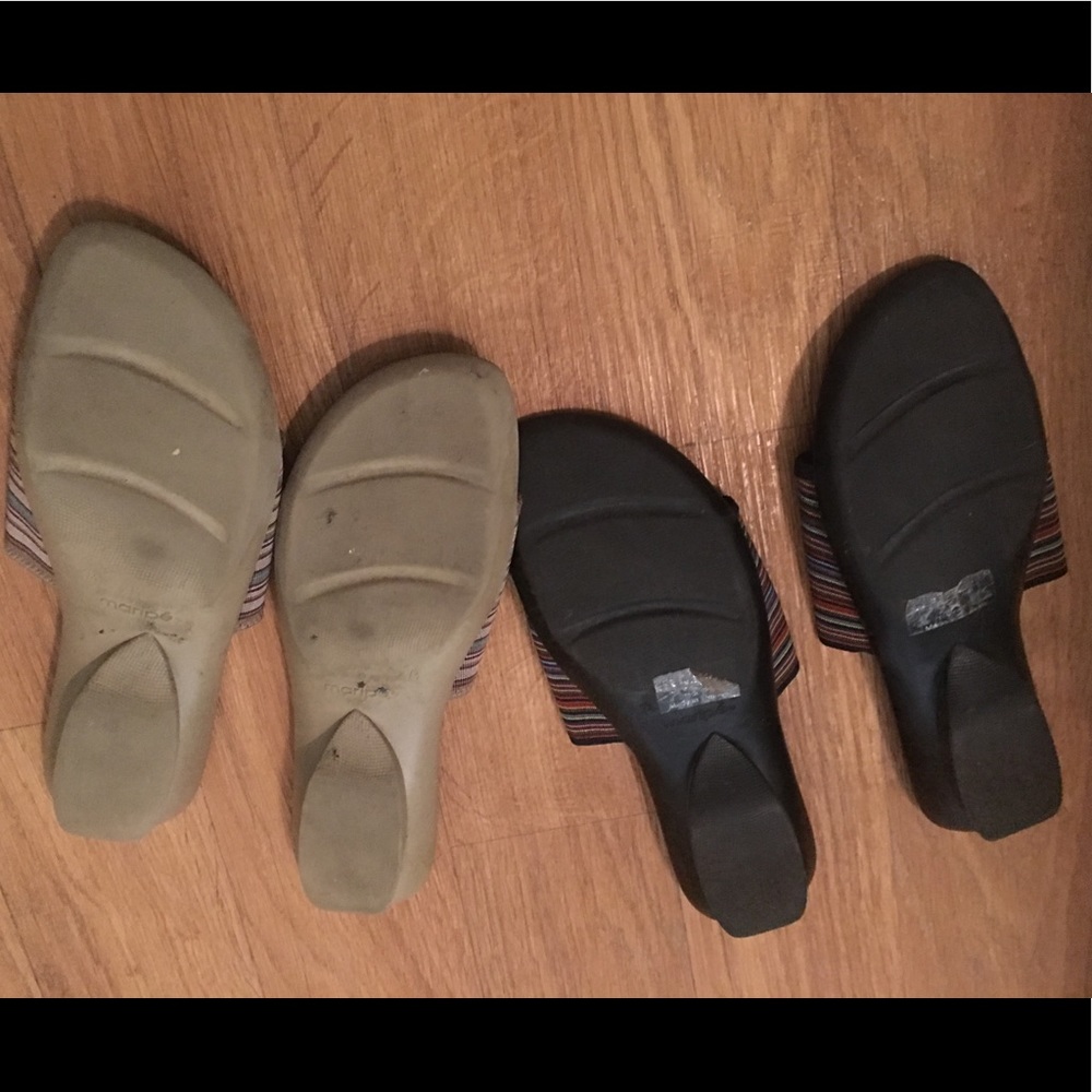 2 Pair Maripe GUC 7 1/2 Slide Slip-on Shoes - Picture 4 of 4